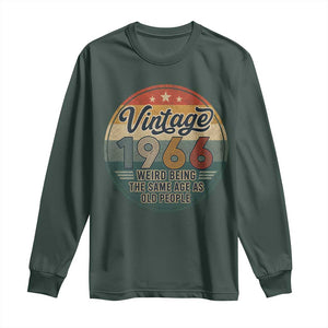 Vintage 1966 60th Birthday Long Sleeve Shirt 60 Year Old Gift Weird Being the Same Age as Old People