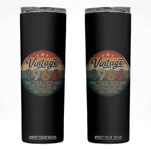 Vintage 1966 60th Birthday Skinny Tumbler 60 Year Old Gift Weird Being the Same Age as Old People