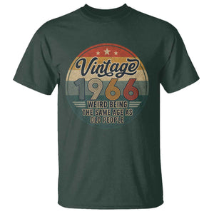 Vintage 1966 60th Birthday T Shirt 60 Year Old Gift Weird Being the Same Age as Old People