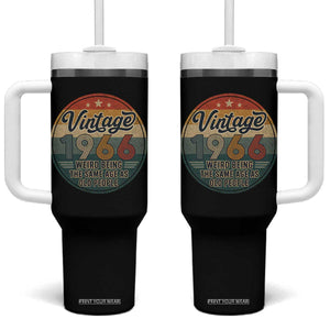 Vintage 1966 60th Birthday Tumbler With Handle 60 Year Old Gift Weird Being the Same Age as Old People