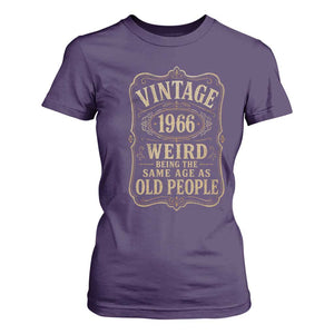 60th Birthday T Shirt For Women Vintage 60yr 1966 60 Year Old Gift Weird Being the Same Age as Old People