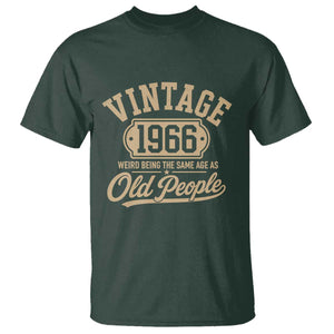60th Birthday T Shirt Vintage 1966 60 Year Old Gift Weird Being the Same Age as Old People