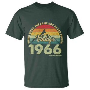60th Birthday T Shirt Vintage 1966 Weird Being the Same Age as Old People 60 Year Old Gift