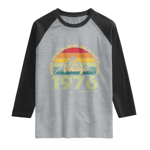 50th Birthday Raglan Shirt Vintage 1976 Weird Being the Same Age as Old People 50 Year Old Gift