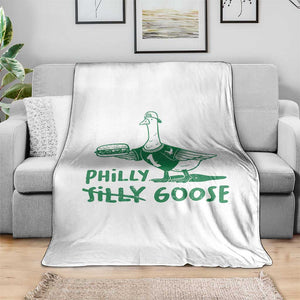 Philly Goose Throw Blanket Funny Philadelphia Fan Silly Gooses TS10 Print Your Wear