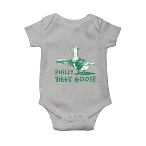 Philly Goose Baby Onesie Funny PFE Fan Silly Gooses TS10 Heather Gray Print Your Wear
