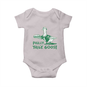 Philly Goose Baby Onesie Funny Philadelphia Fan Silly Gooses TS10 Ice Gray Print Your Wear