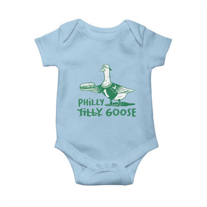 Philly Goose Baby Onesie Funny Philadelphia Fan Silly Gooses TS10 Light Blue Print Your Wear