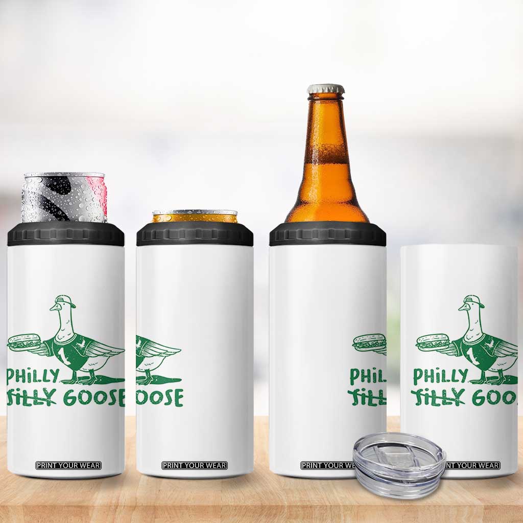 Philly Goose 4 in 1 Can Cooler Tumbler Funny PFE Fan Silly Gooses TS10 Print Your Wear