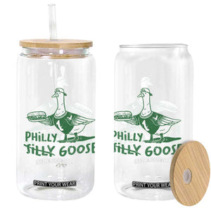 Philly Goose Glass Can Funny Philadelphia Fan Silly Gooses TS10 Print Your Wear