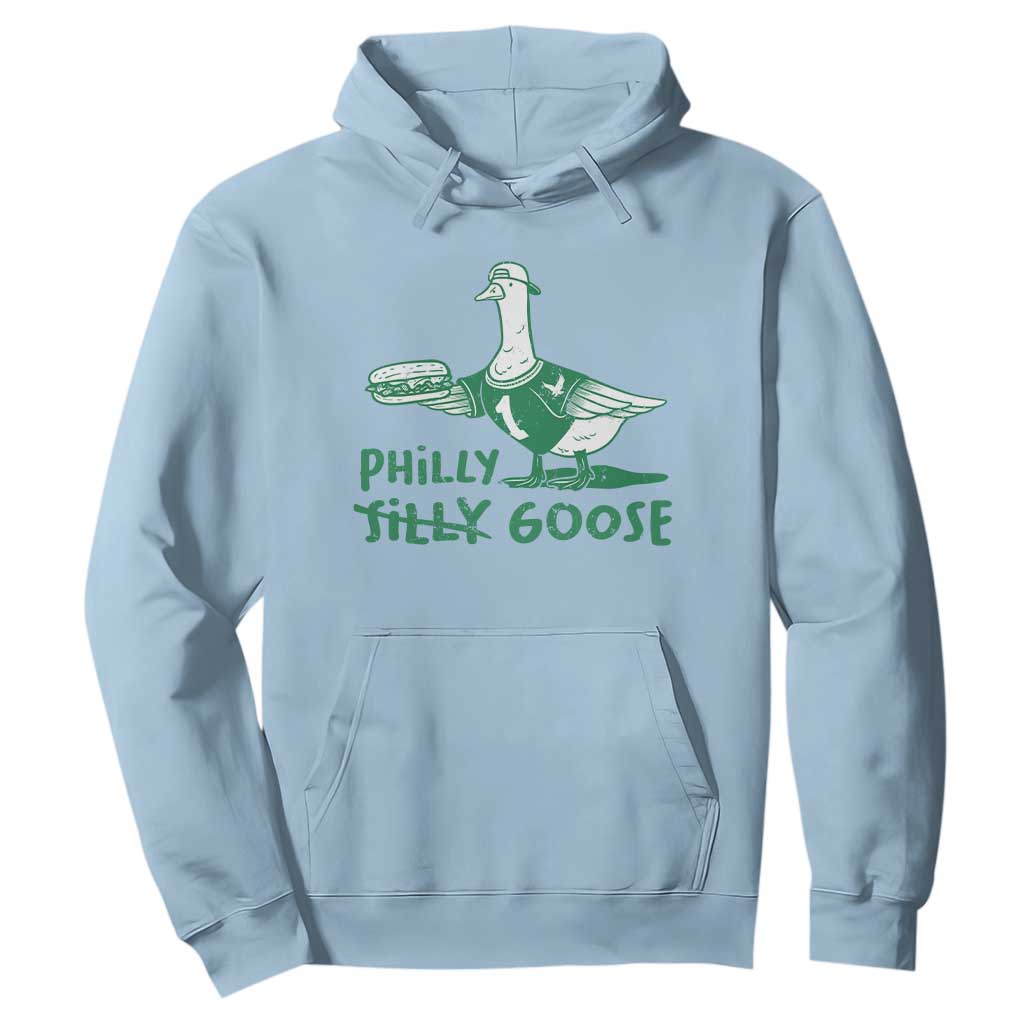 Philly Goose Hoodie Funny PFE Fan Silly Gooses TS10 Light Blue Print Your Wear