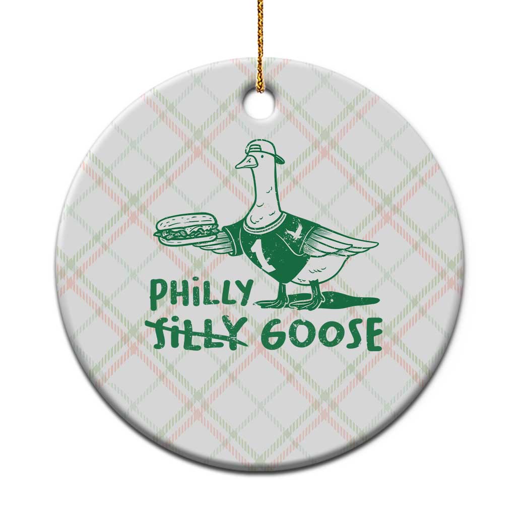 Philly Goose Ceramic Ornament Funny PFE Fan Silly Gooses TS10 1pc Christmas Plaid Print Your Wear