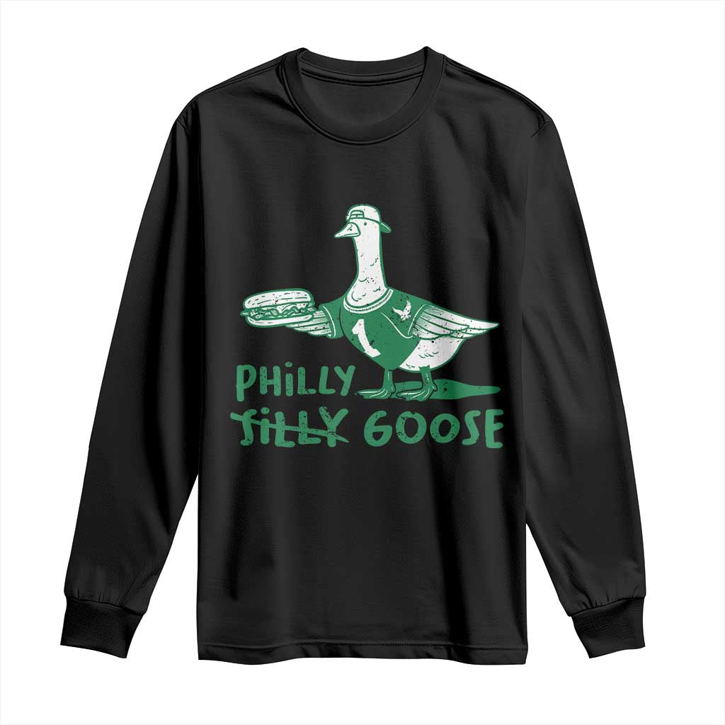 Philly Goose Long Sleeve Shirt Funny PFE Fan Silly Gooses TS10 Black Print Your Wear