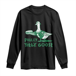 Philly Goose Long Sleeve Shirt Funny Philadelphia Fan Silly Gooses TS10 Black Print Your Wear