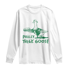 Philly Goose Long Sleeve Shirt Funny PFE Fan Silly Gooses TS10 White Print Your Wear