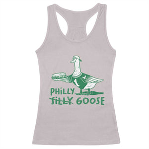 Philly Goose Racerback Tank Top Funny Philadelphia Fan Silly Gooses TS10 Ice Gray Print Your Wear