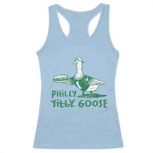 Philly Goose Racerback Tank Top Funny Philadelphia Fan Silly Gooses TS10 Light Blue Print Your Wear