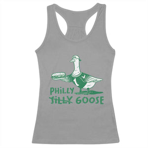 Philly Goose Racerback Tank Top Funny Philadelphia Fan Silly Gooses TS10 Sport Gray Print Your Wear