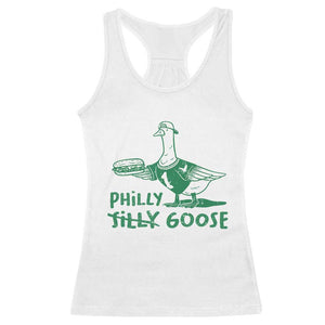 Philly Goose Racerback Tank Top Funny Philadelphia Fan Silly Gooses TS10 White Print Your Wear