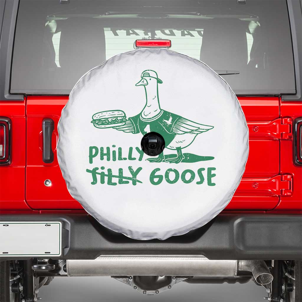Philly Goose Spare Tire Cover Funny PFE Fan Silly Gooses TS10 White Print Your Wear