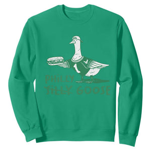 Philly Goose Sweatshirt Funny Philadelphia Fan Silly Gooses TS10 Irish Green Print Your Wear