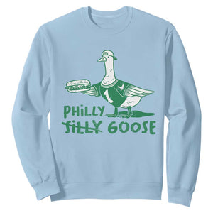 Philly Goose Sweatshirt Funny Philadelphia Fan Silly Gooses TS10 Light Blue Print Your Wear