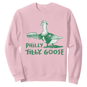 Philly Goose Sweatshirt Funny Philadelphia Fan Silly Gooses TS10 Light Pink Print Your Wear