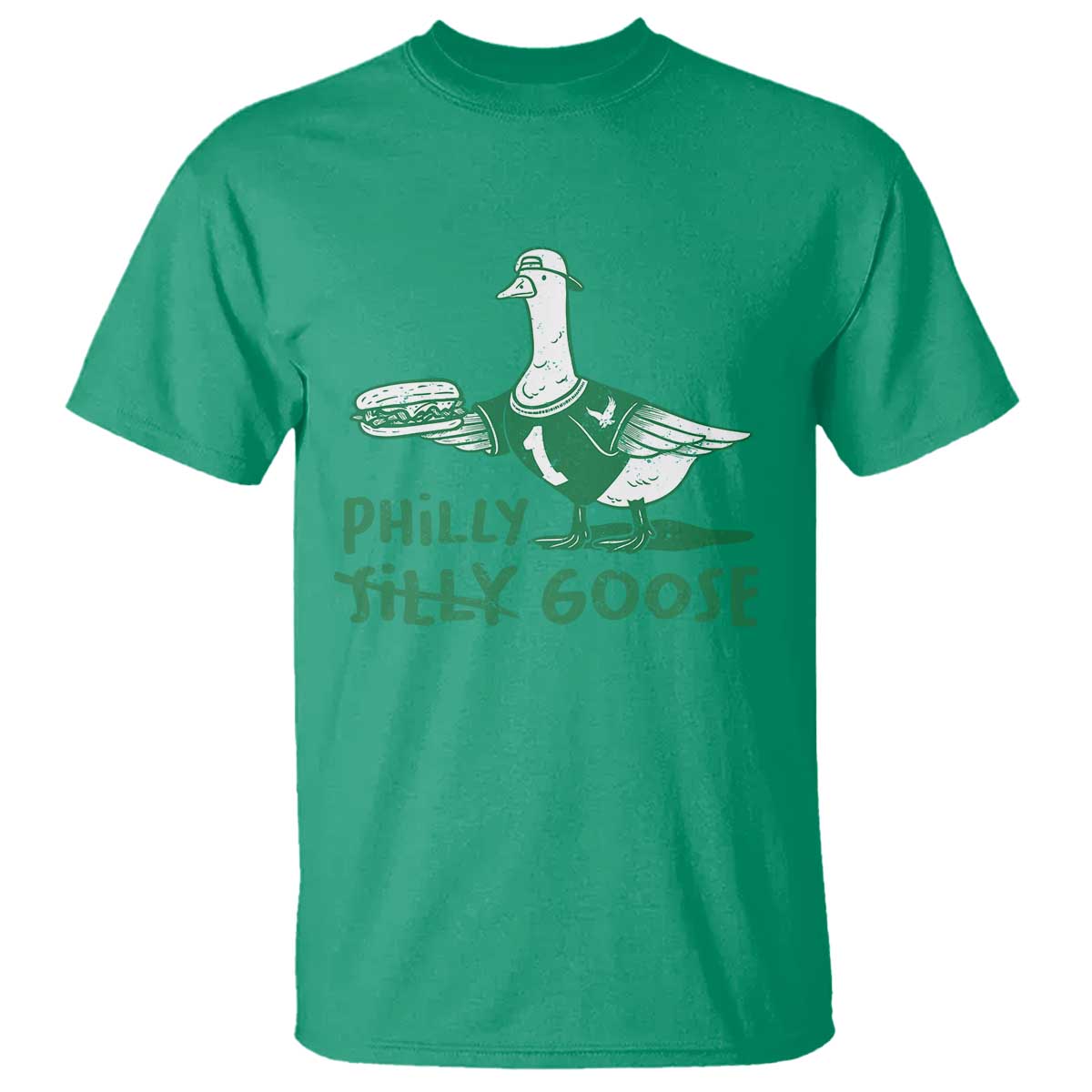Philly Goose T Shirt Funny Philadelphia Fan Silly Gooses TS10 Irish Green Print Your Wear