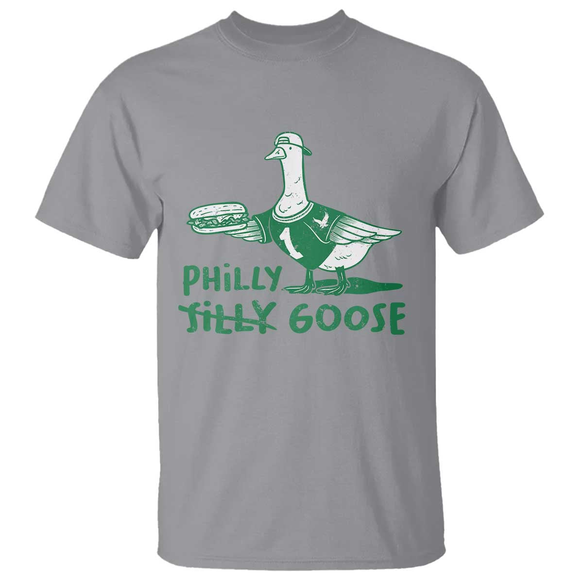 Philly Goose T Shirt Funny Philadelphia Fan Silly Gooses TS10 Sport Gray Print Your Wear