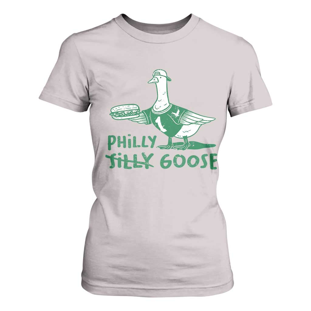 Philly Goose T Shirt For Women Funny PFE Fan Silly Gooses TS10 Ice Gray Print Your Wear