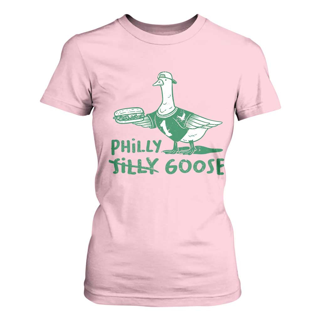 Philly Goose T Shirt For Women Funny PFE Fan Silly Gooses TS10 Light Pink Print Your Wear
