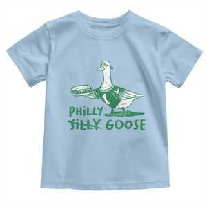 Philly Goose Toddler T Shirt Funny Philadelphia Fan Silly Gooses TS10 Light Blue Print Your Wear