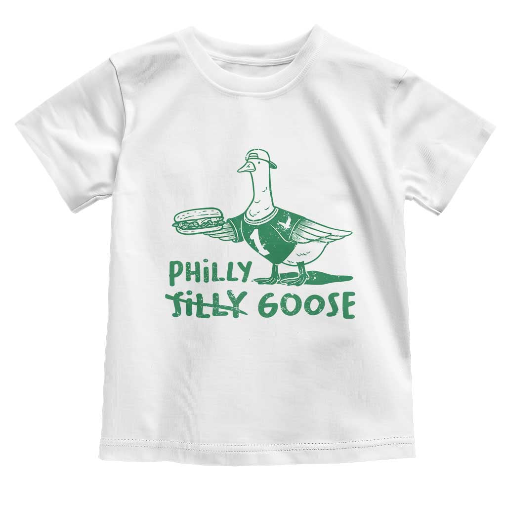 Philly Goose Toddler T Shirt Funny Philadelphia Fan Silly Gooses TS10 White Print Your Wear