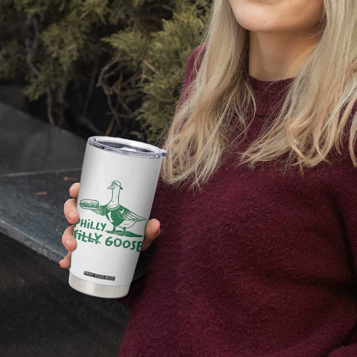 Philly Goose Tumbler Cup Funny PFE Fan Silly Gooses TS10 Print Your Wear