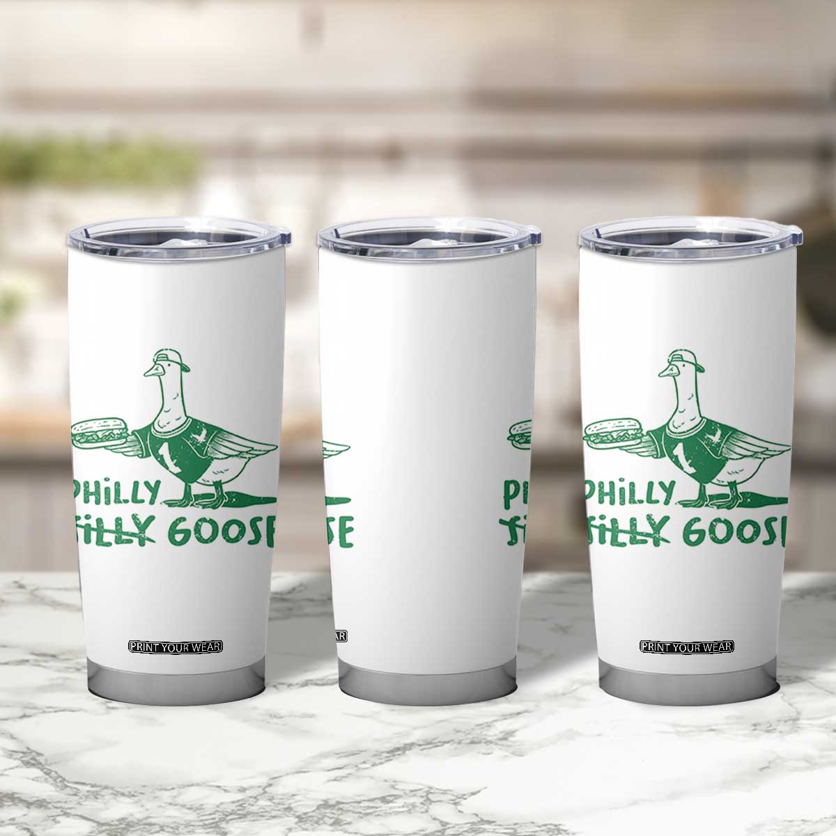 Philly Goose Tumbler Cup Funny PFE Fan Silly Gooses TS10 Print Your Wear