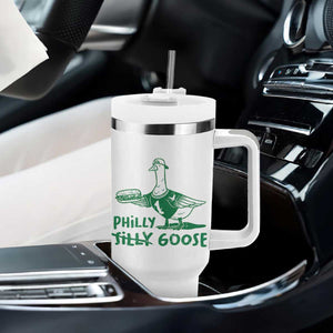 Philly Goose Tumbler With Handle Funny Philadelphia Fan Silly Gooses TS10 Print Your Wear