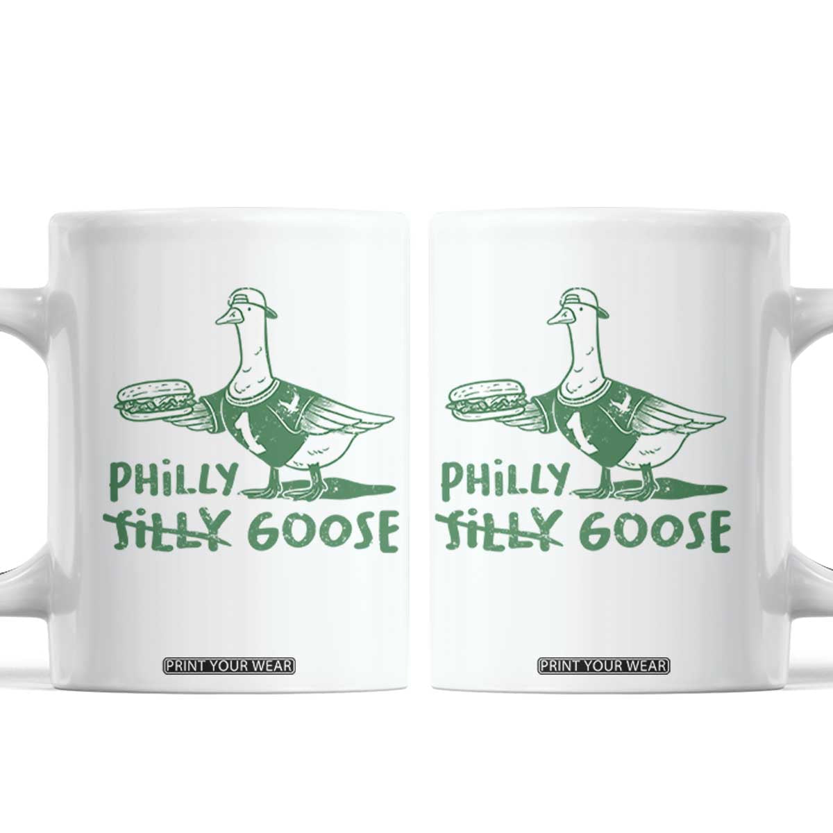 Philly Goose Coffee Mug Funny Philadelphia Fan Silly Gooses TS10 White Print Your Wear
