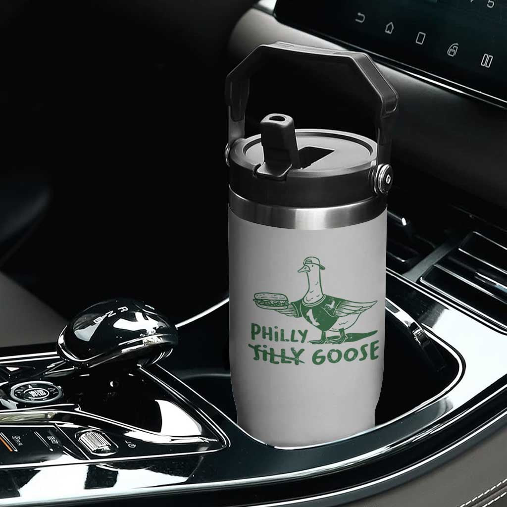 Philly Goose Flip Straw Tumbler Funny PFE Fan Silly Gooses TS10 Print Your Wear