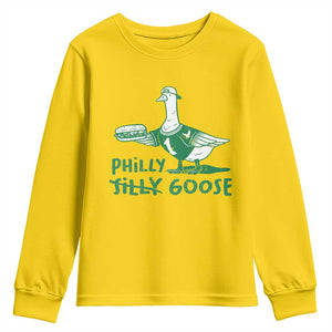 Philly Goose Youth Sweatshirt Funny Philadelphia Fan Silly Gooses TS10 Daisy Print Your Wear