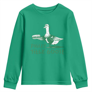 Philly Goose Youth Sweatshirt Funny Philadelphia Fan Silly Gooses TS10 Irish Green Print Your Wear