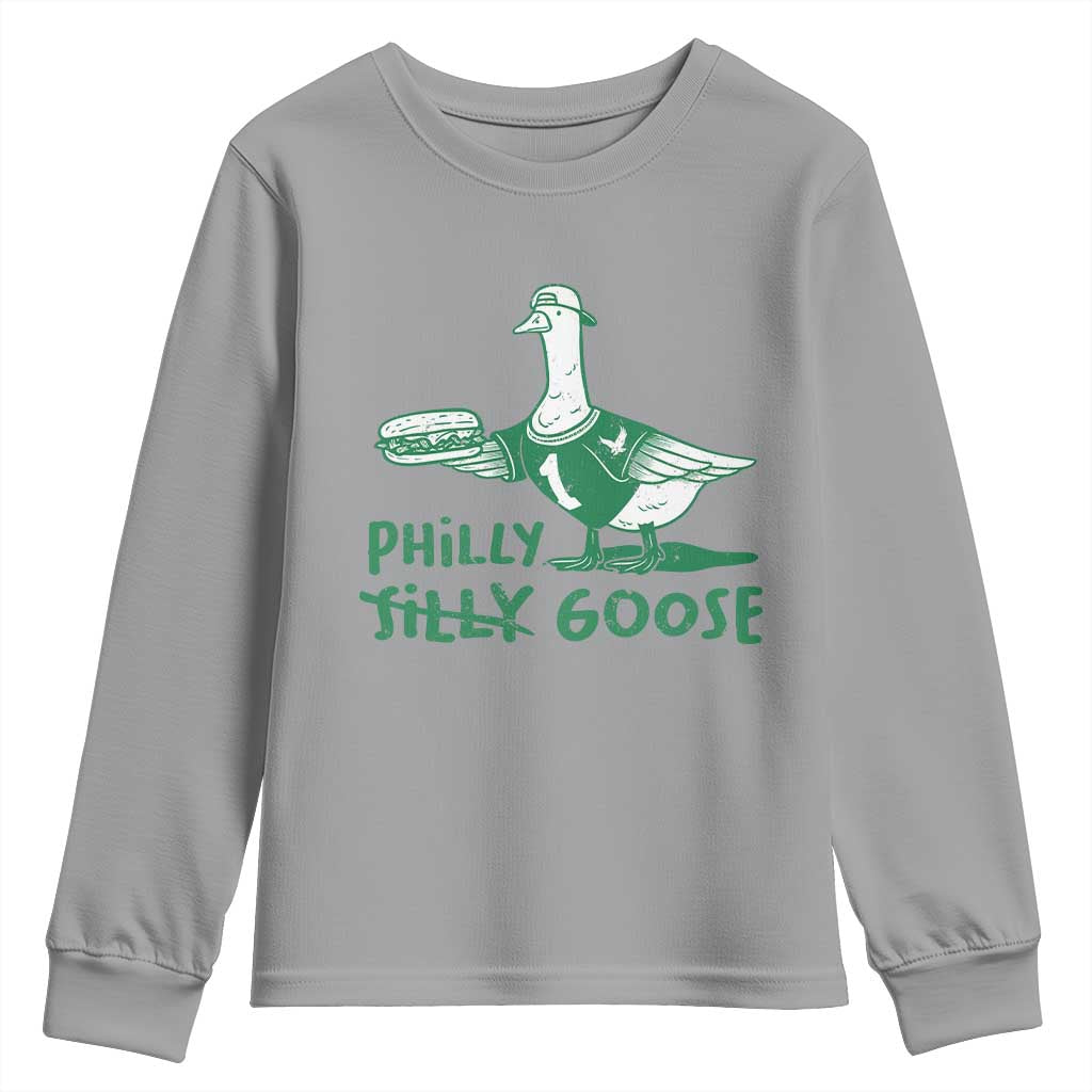 Philly Goose Youth Sweatshirt Funny PFE Fan Silly Gooses TS10 Sport Gray Print Your Wear