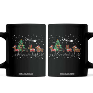 Dachshund Christmas Coffee Mug Funny Weiner Dog Lovers Its The Most Wienderful Time TS10 Black Print Your Wear