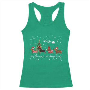 Dachshund Christmas Racerback Tank Top Funny Weiner Dog Lovers Its The Most Wienderful Time TS10 Irish Green Print Your Wear