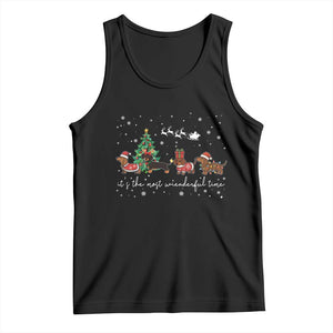 Dachshund Christmas Tank Top Funny Weiner Dog Lovers Its The Most Wienderful Time TS10 Black Print Your Wear