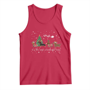Dachshund Christmas Tank Top Funny Weiner Dog Lovers Its The Most Wienderful Time TS10 Red Print Your Wear