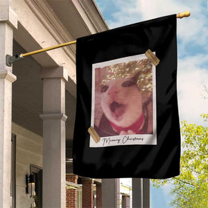 Meowy Christmas Garden Flag Funny Cat Lovers Xmas Vintage Photo TS10 Print Your Wear