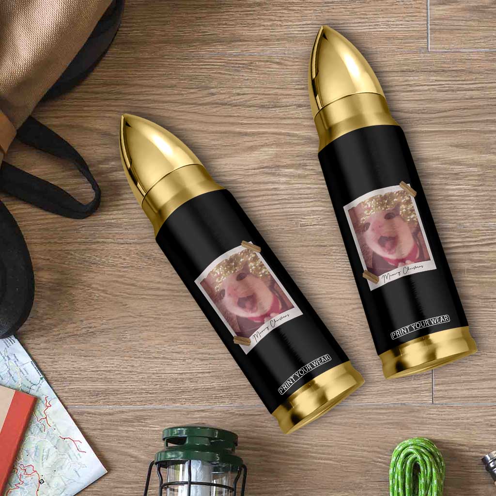 Meowy Christmas Bullet Tumbler Funny Cat Lovers Xmas Vintage Photo TS10 Print Your Wear