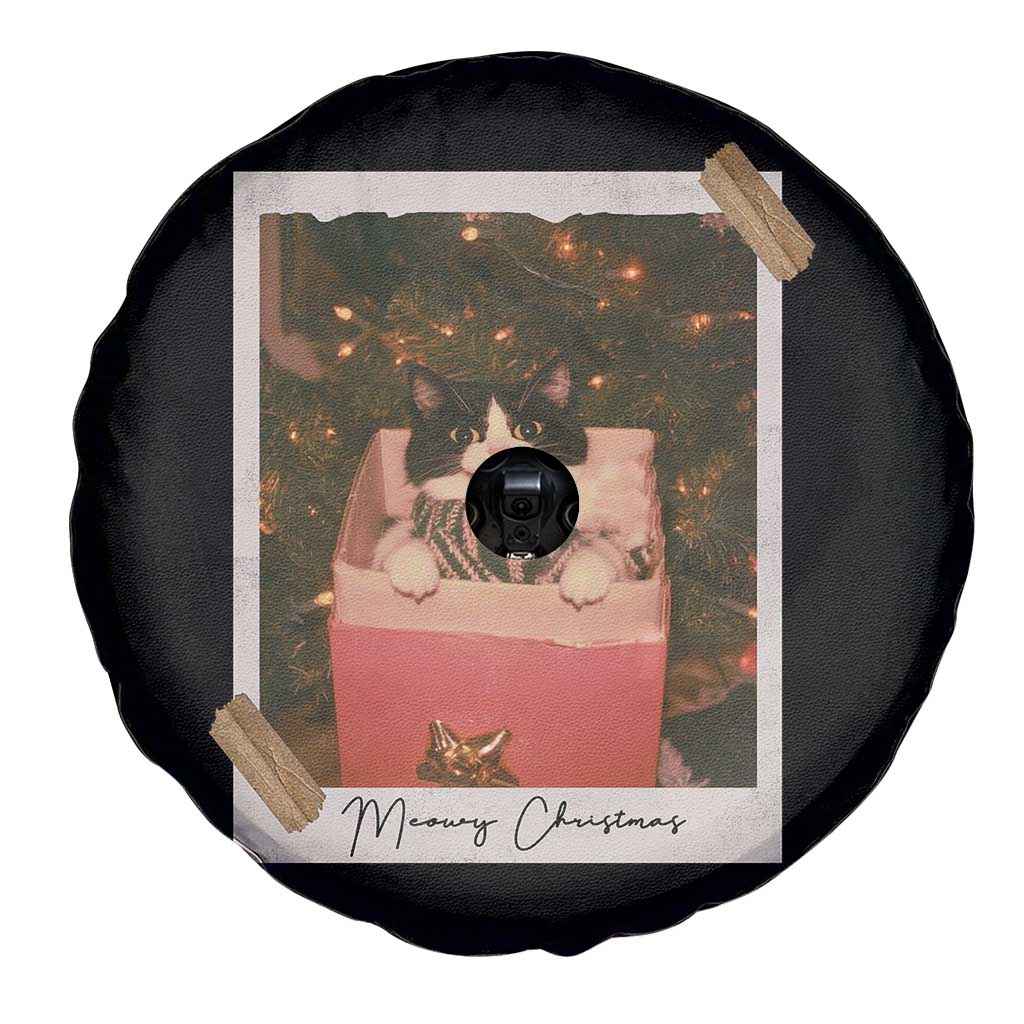 Meowy Christmas Spare Tire Cover Cute Cat Lovers Xmas Retro Vintage Photo TS10 Print Your Wear