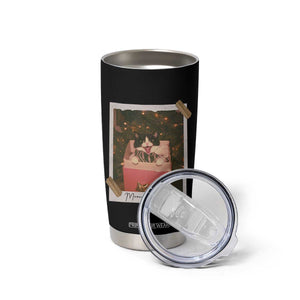 Meowy Christmas Tumbler Cup Cute Cat Lovers Xmas Retro Vintage Photo TS10 Print Your Wear