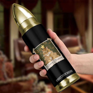 Meowy Christmas Bullet Tumbler Funny Cat Xmas Tree Retro Vintage Photo TS10 Print Your Wear